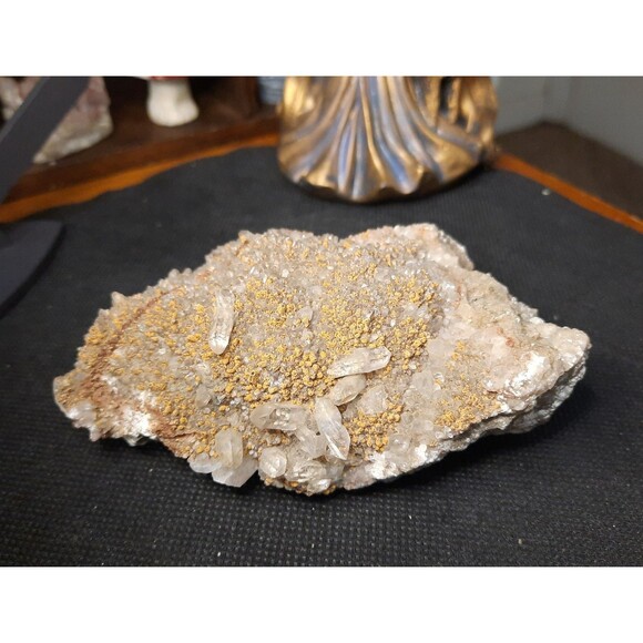 Artisan Other - Rare Quartz , Calcite and Stilpnomelane Crystal Cluster from Rocarri Quarry